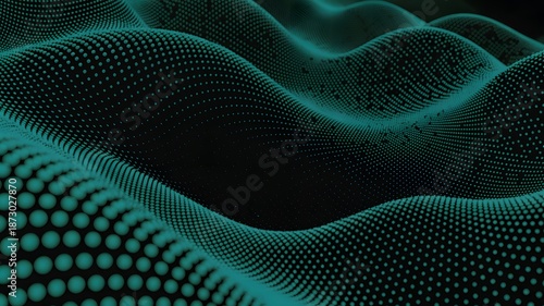 Abstract Digital Dots Wave