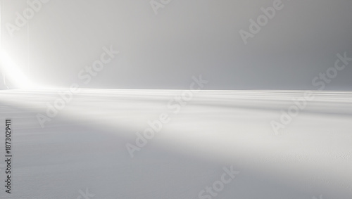 Wallpaper Mural Endless white landscape under soft, glowing light at dawn Torontodigital.ca