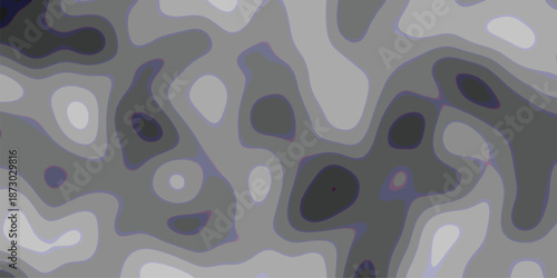 Abstract topographic contour map with smooth gradient transitions in shades of gray and subtle purple outlines creating a visually intriguing organic pattern for design backgrounds and textures195
