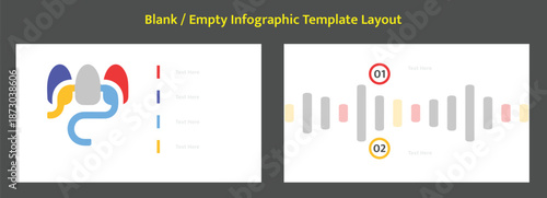 Organ shapes infographic template data bars medical analysis
