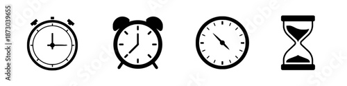 Time Related Icons Vector Set