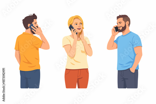 Group spending time and socializing with mobile technologies in daily life.