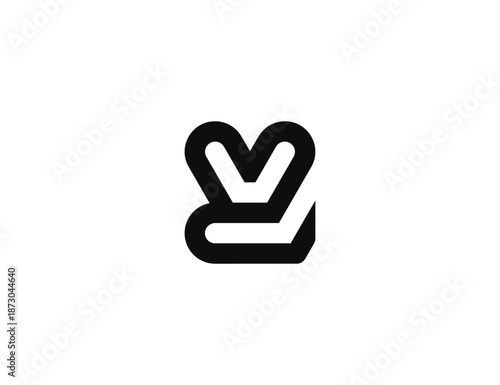 Letter Y logo design. Initial Y book symbol icon sign vector illustration template