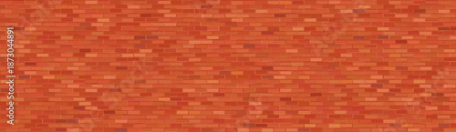 Brown brick wall background. Abstract geometric pattern
