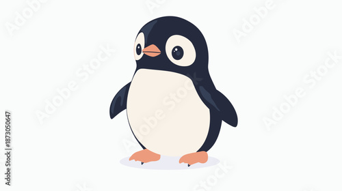 Cartoon Penguin Character Illustration.