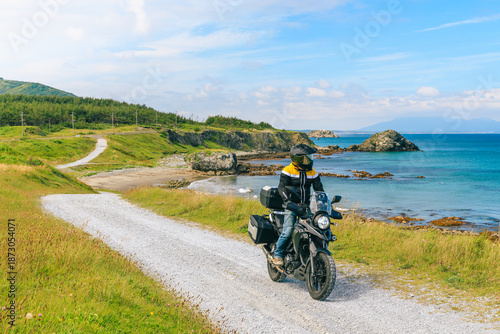 東北ツーリング　尻屋埼の海とバイク