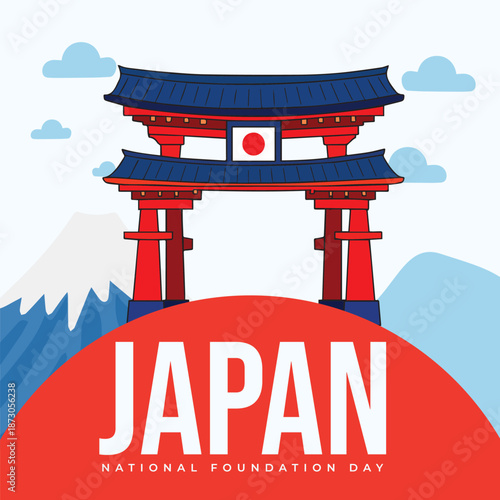 Japan foundation day post design