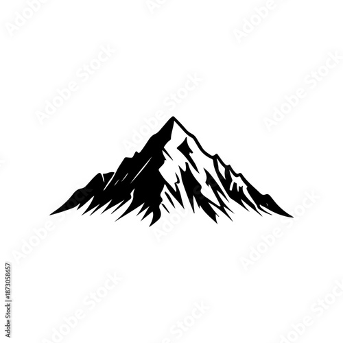 Mountain landscape with icons and camping elements vector illustrationMountain landscape with icons and camping elements vector illustration