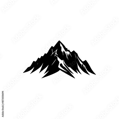 Mountain landscape with icons and camping elements vector illustrationMountain landscape with icons and camping elements vector illustration