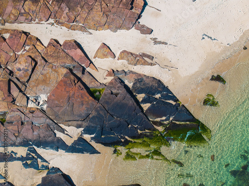 Aerial View of Layered Siltstone at Tung Ping Chau