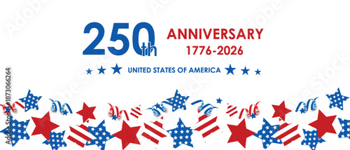 US Independence Day 250th Anniversary United States of America
