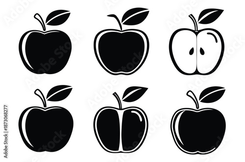 Apple Orchard Vector Silhouette bundle