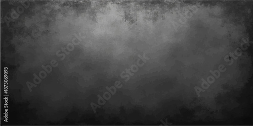 A dark vintage paper texture with aged grunge effects on a dirty grey concrete wall background featuring subtle smoke and blank surface patterns