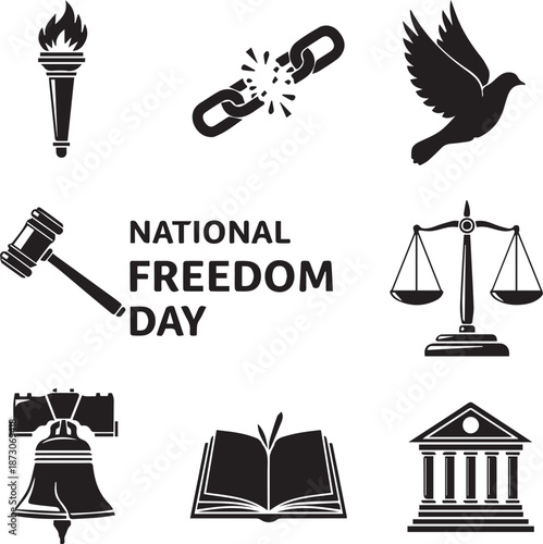 National freedom day iconography and symbolism