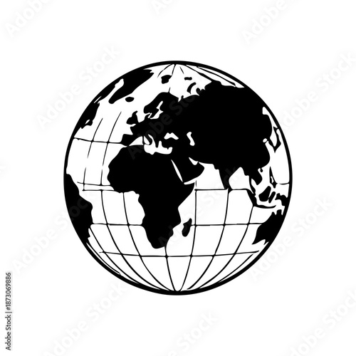 Vector illustration silhouette world element design