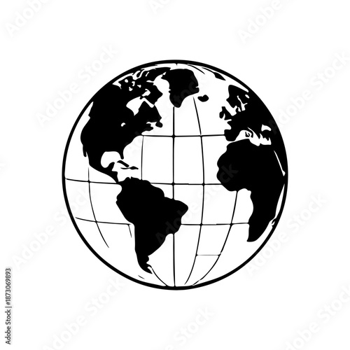 Vector illustration silhouette world element design