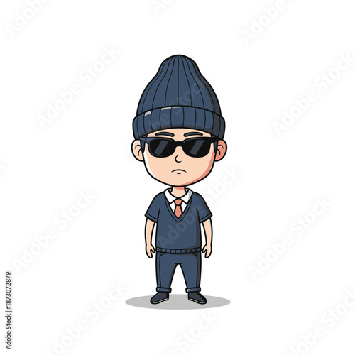 3d cartoon illustration of a uniform police officer and a masked thief character representing law enforcement justice and crime protection within a secure legal department vector design