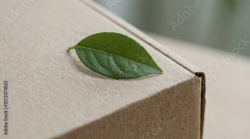 A single, vibrant green lea...
