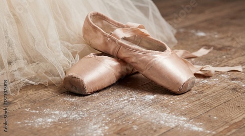 A delicate pair of ballet p...