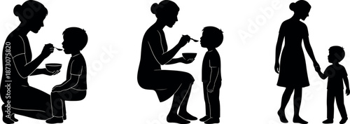 Digital Art Brush Strokes - Abstract Paint Swirls on White Background, Vibrant Colors