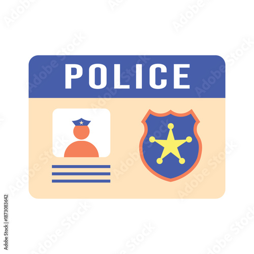 Police Identity Card Illustration
