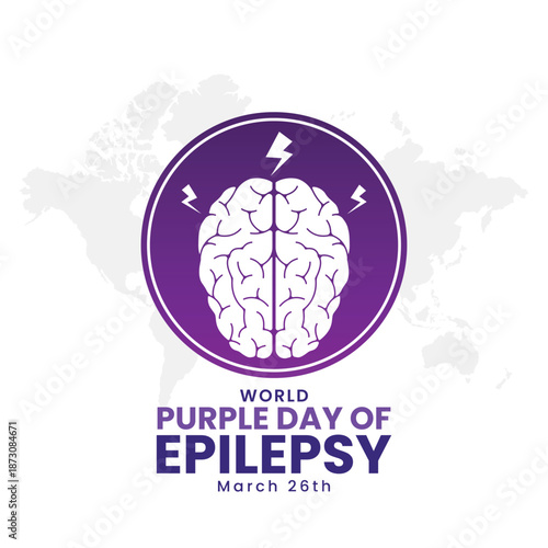 World epilepsy day. Epilepsy awareness background. Vector Illustration