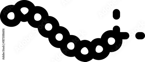 Rounded  Stroke Caterpillar Icon