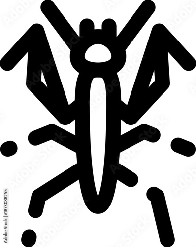 Rounded  Stroke Mantis Icon