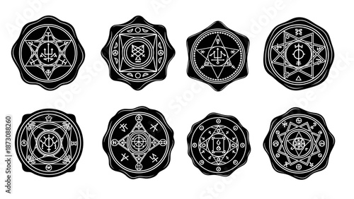 Collection of Esoteric Symbols and Occult Seals.