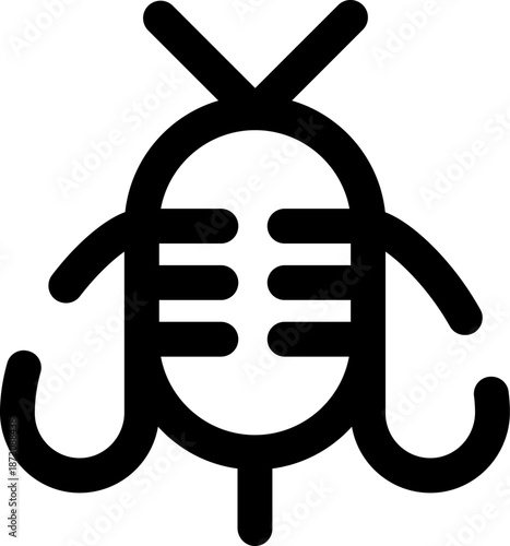 Rounded  Stroke Wasp Icon
