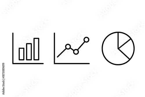 Charts display data trends and relationships in a simple layout suitable for presentations or reports