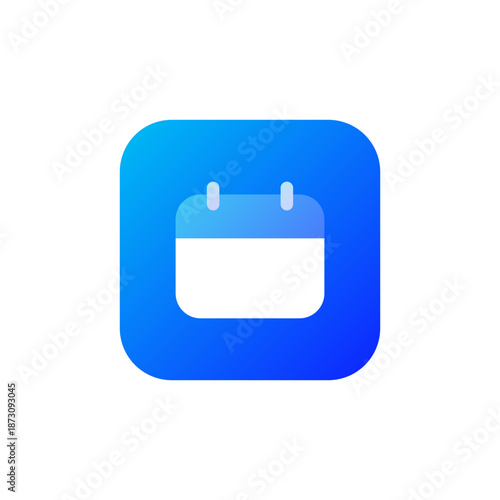 Calendar icon , date schedule app logo with modern gradient style representing schedule planning, date management, events reminders, digital scheduling, planning, and organization