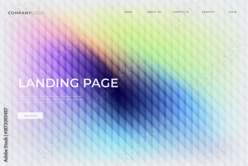 Abstract Gradient Landing Page Template