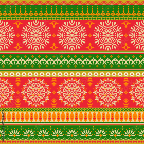 Sari Indian pattern. Sari Indian oriental pattern. Floral Indian pattern style can be used in fabric design for clothing, textile, background, wallpaper, embroidery, floral pattern 