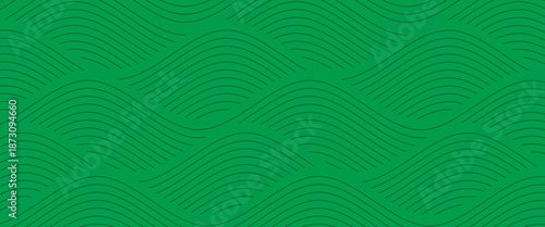 farm green banner, organic abstract background with fields. wavy green lines, natural organic products. ecology background. striped farmer green Pattern