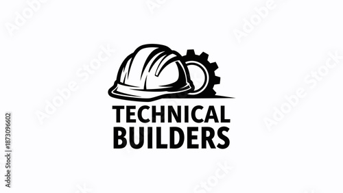 Industrial Builders at Work on a Construction Site