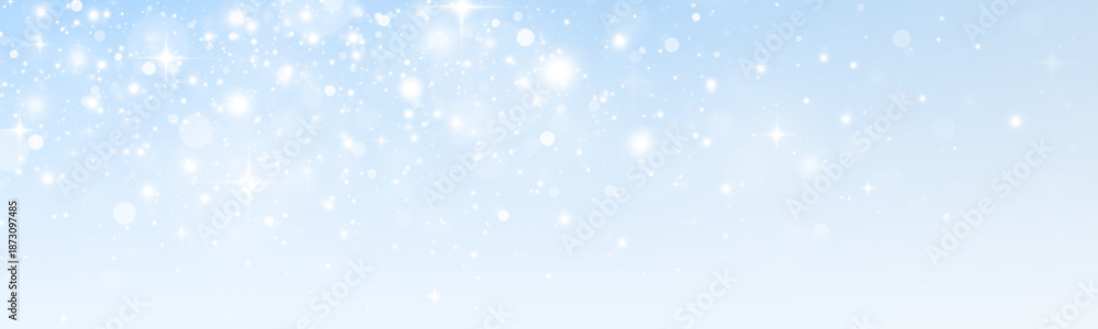 Fototapeta premium Shining falling stardust with shimmering particles. Christmas composition for decoration.