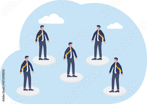 Illustrating of business concept, eps 10