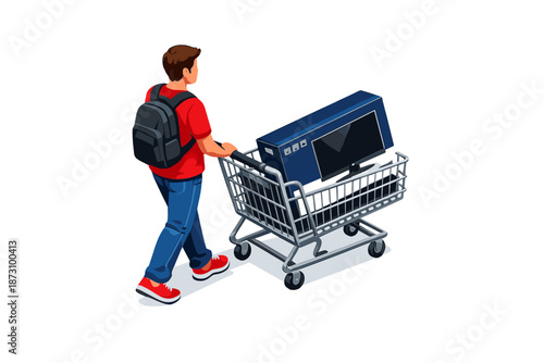 Shopping and Consumer Icons Set. Featuring cart, purchase, checkout, store, payment, product, sale, receipt and more.