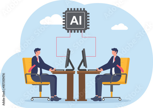 Illustrating of business concept, eps 10