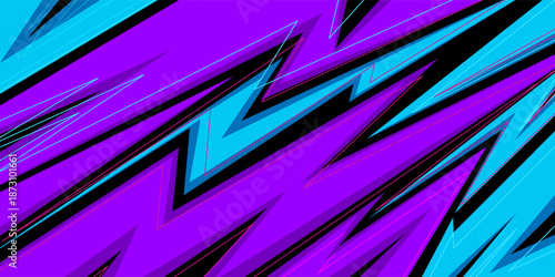 Car decal design vector. Graphic abstract stripe racing background kit designs for wrap vehicle, race car, rally, adventure and livery