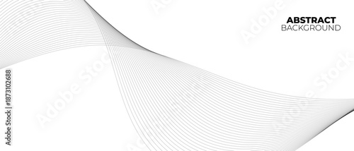 Abstract wave element with curved wavy lines representing a digital frequency equalizer. Clean line art vector illustration created using blend technique.