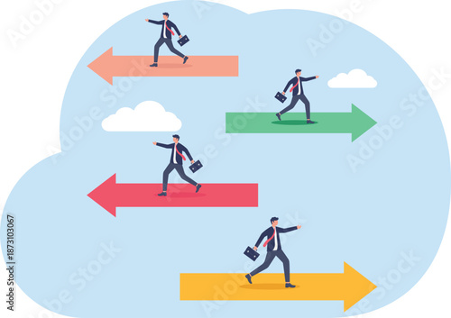 Illustrating of business concept, eps 10