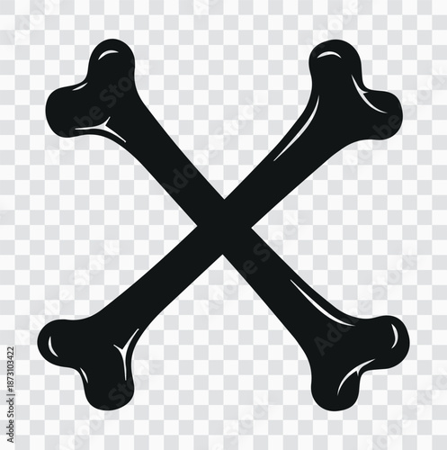 Crossbones Icon Illustrations | Skull and Bones Symbols for Danger, Pirate Flags & Medical Warning