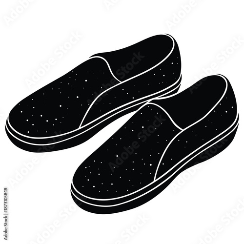 Dirty lady boots with lots of sand, mud and dust in the sun at the construction site with copy space on the right side