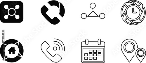 Communication Symbol Icon Set