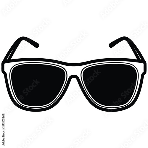 sunglass vector illustration , Sunglasses vector silhouettes design template