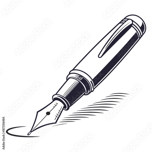 Fountain pen writing