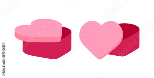 heart shaped gift boxes with lids, romantic pink valentine surprise packaging