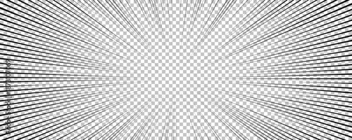 Black comic book transparent background